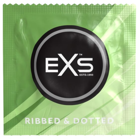 EXS Ribbed, Dotted and Flared - Dotted Condom (12 pcs)