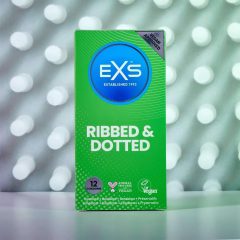 EXS Ribbed, Dotted and Flared - Dotted Condom (12 pcs)