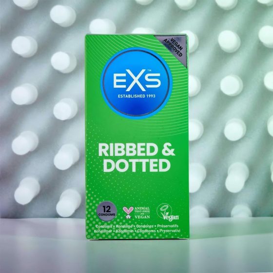 EXS Ribbed, Dotted and Flared - Dotted Condom (12 pcs)