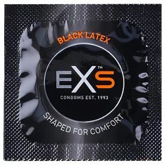 EXS Black - latex condom - black (100 pcs)