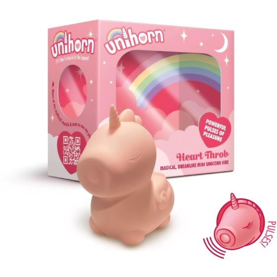 Unihorn Heart Throb - Rechargeable Unicorn Clitoral Vibrator (Pink)