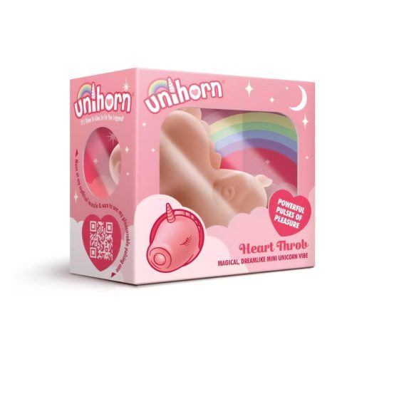 Unihorn Heart Throb - Rechargeable Unicorn Clitoral Vibrator (Pink)