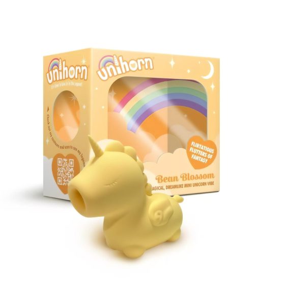 Unicorn Bean Blossoms - Rechargeable Clitoral Stimulator (Yellow)