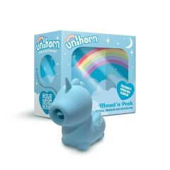   Unihorn Mount'n Peak - Rechargeable Unicorn Clitoral Stimulator (Blue)