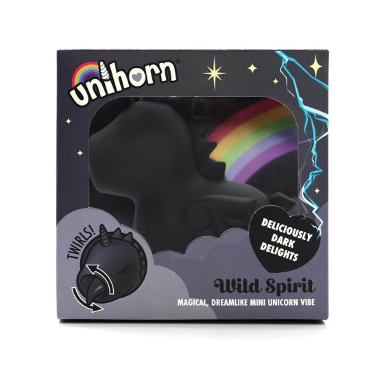 Unihorn Wild Spirit - Battery Operated Unicorn Clit Stimulator (Black)