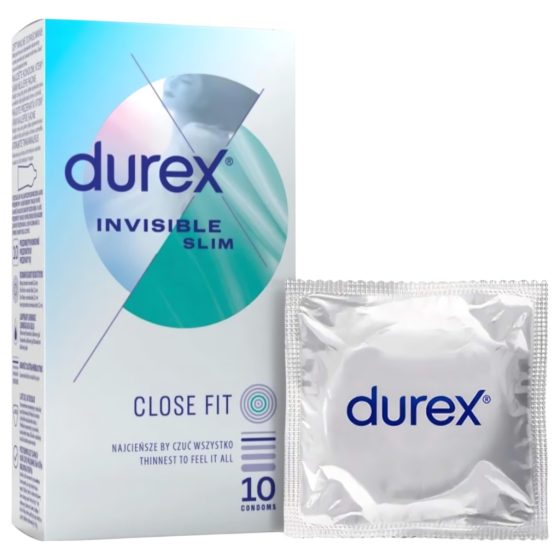 Durex Invisible Slim - thin condom (10 pcs)