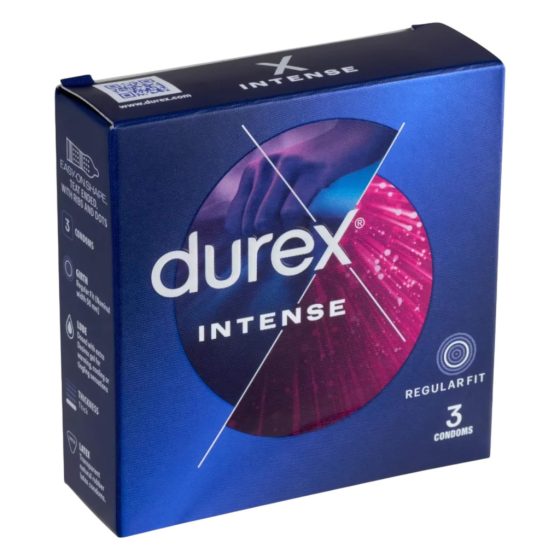 Durex Intense - Ribbed and Dotted Condoms (3 pack)