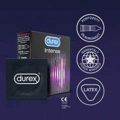 Durex Intense - Ribbed and Dotted Condoms (3 pack)