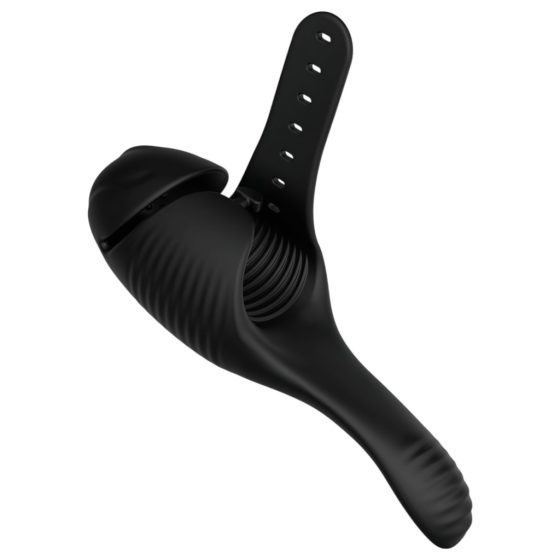 Lonely J-Bobbie - Rechargeable Dual-Motor Glans Vibrator (Black)