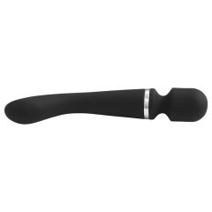   Lonely Boat - Battery-Powered 2-in-1 Massage Vibrator (Black)