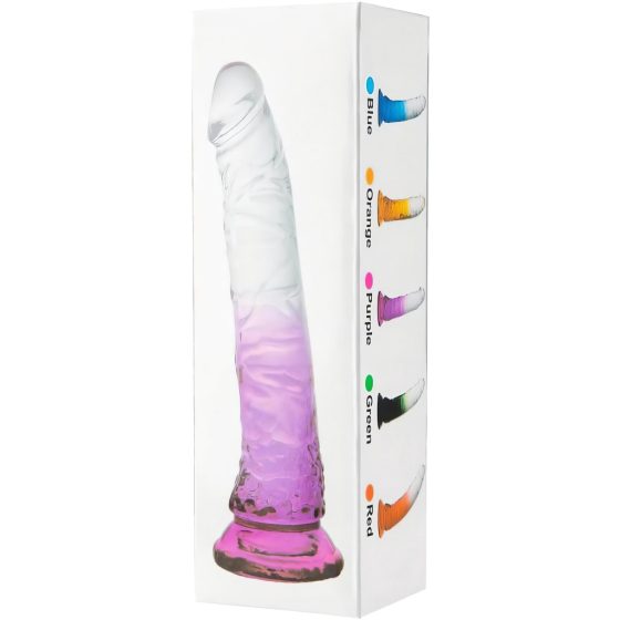 Lonely Lance - Suction Cup Dildo (Purple-Clear)