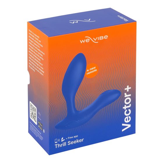 We-Vibe Vector+ - Rechargeable Smart Anal Vibrator (Blue)