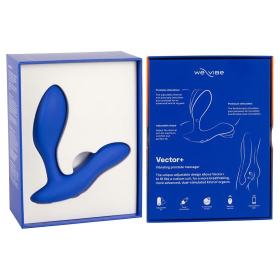 We-Vibe Vector+ - Rechargeable Smart Anal Vibrator (Blue)