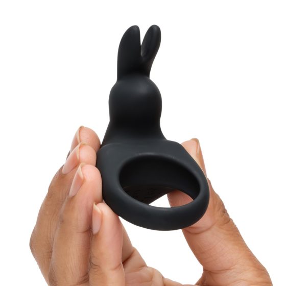 Happyrabbit Vibrating Cock Ring - Rechargeable (Black)