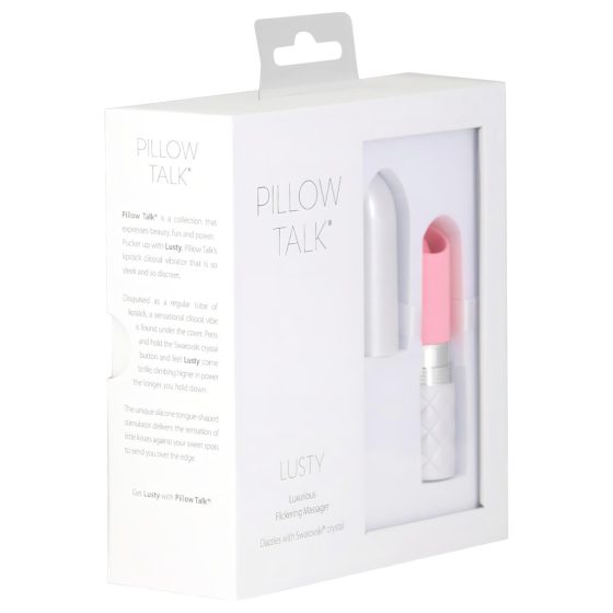 Pillow Talk Lusty - Battery Operated, Tongue Vibrator (Pink)