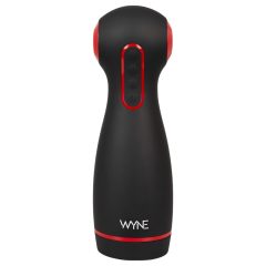   WYNE 06 - Black Rechargeable Vibrating & Suction Male Pleasure Device