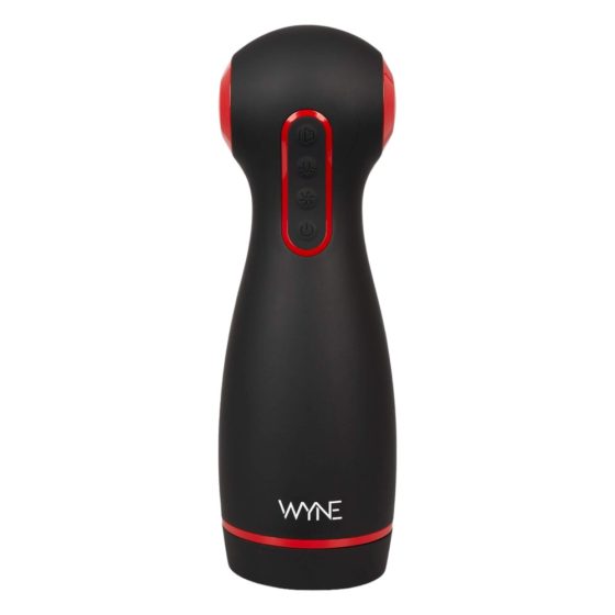 WYNE 06 - Rechargeable Vibrating Suction Masturbator (Black)