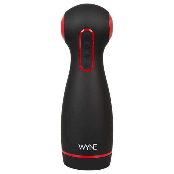 WYNE 06 - Black Rechargeable Vibrating & Suction Male Pleasure Device