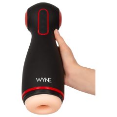   WYNE 06 - Black Rechargeable Vibrating & Suction Male Pleasure Device