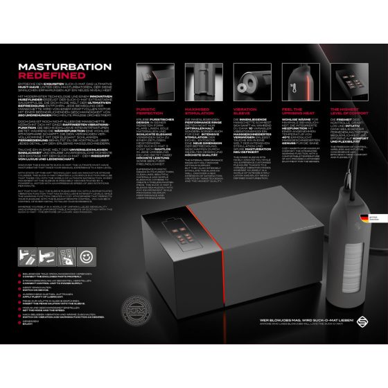 Suck-O-Mat 3 - Electric Masturbator (Black)