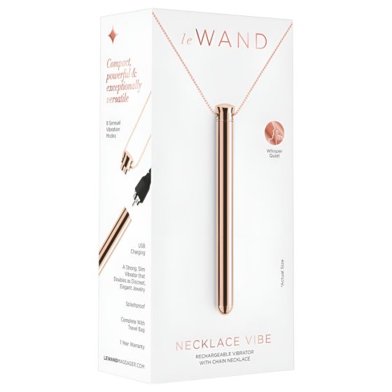 le Wand - luxurious vibrator necklace - (rose gold)