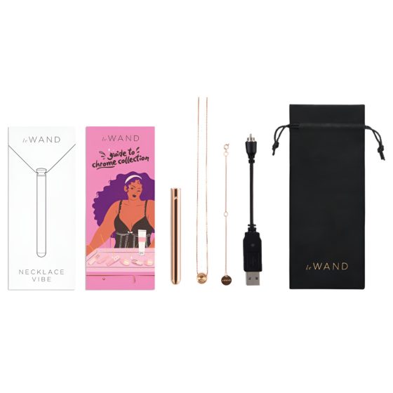 le Wand - luxurious vibrator necklace - (rose gold)