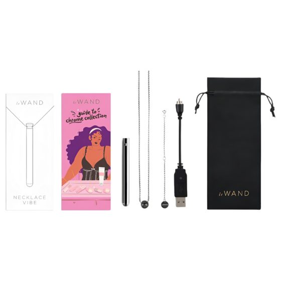 le Wand - luxury vibrator necklace (black)