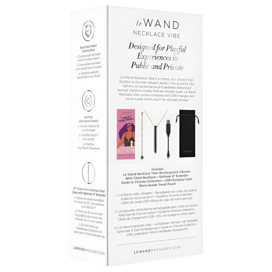 le Wand - luxury vibrator necklace (black)