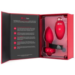   b-vibe heart - rechargeable, remote-controlled anal vibrator (red)