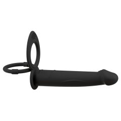Black Velvets Double F - attachable anal vibrator (black)