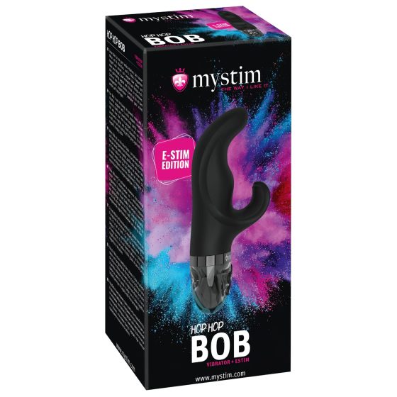 Mystim Hop Hop Bob E-Stim - Rechargeable Electro Vibrator (Black)