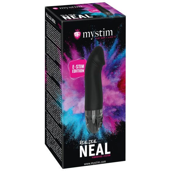 mystim Real Deal Neal E-Stim - Rechargeable Electro Vibrator (Black)