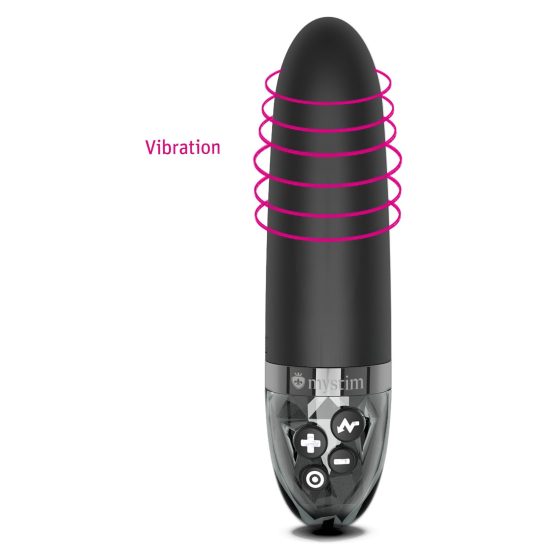 mystim Sleek Freak E-Stim - Rechargeable Electro Rod Vibrator (Black)