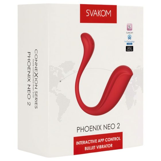 Svakom Phoenix Neo 2 - Smart Vibrating Egg (Red)