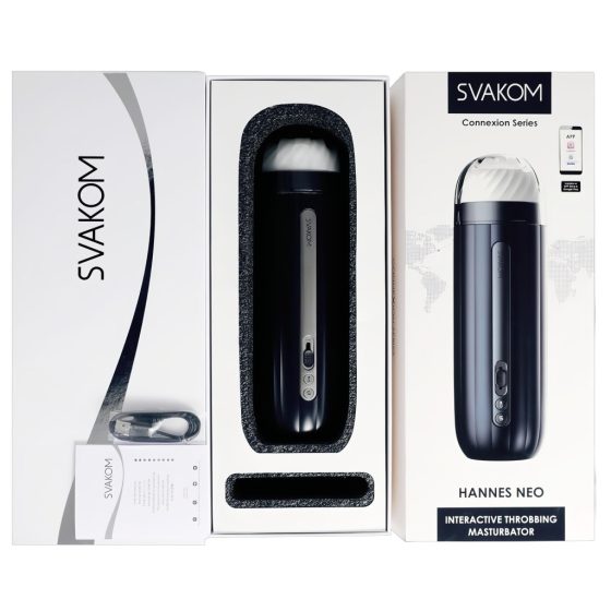 Svakom Hannes Neo - Smart Warming Masturbator with Up-Down Motion (Blue)