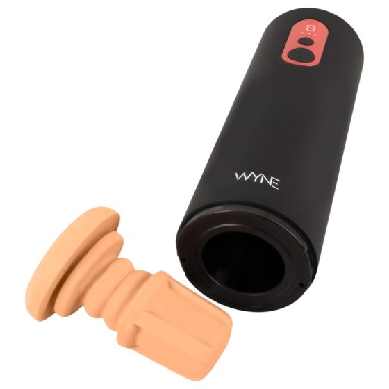 WYNE 08 - Rechargeable Thrusting Masturbator (Black)