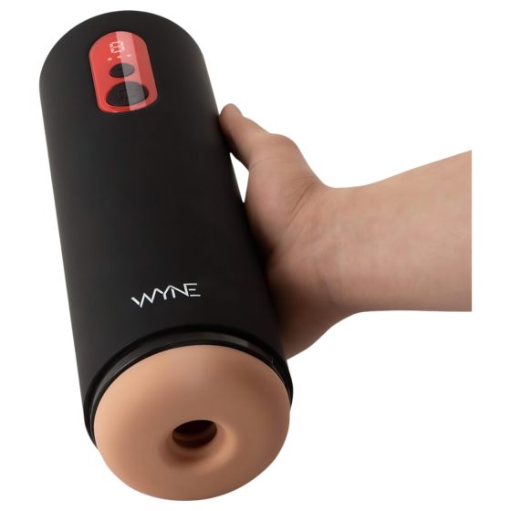 WYNE 08 - Rechargeable Thrusting Masturbator (Black)