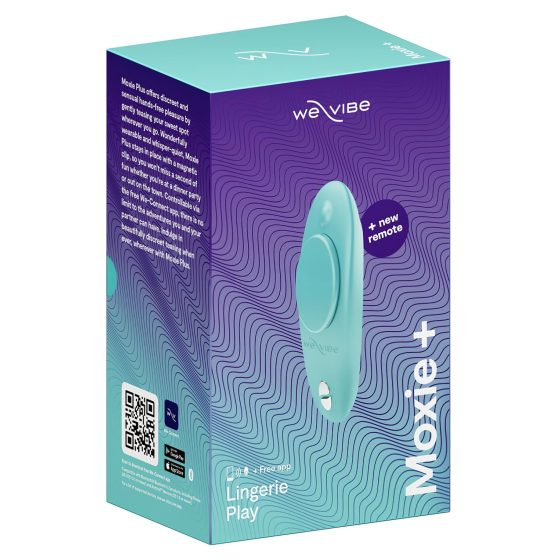 We-Vibe Moxie+ - Remote-Controlled Smart Clitoral Vibrator (Turquoise)