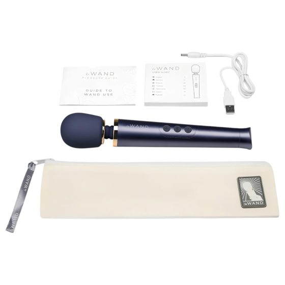 Le Wand Petite - Exclusive Rechargeable Massager Vibrator (Blue)