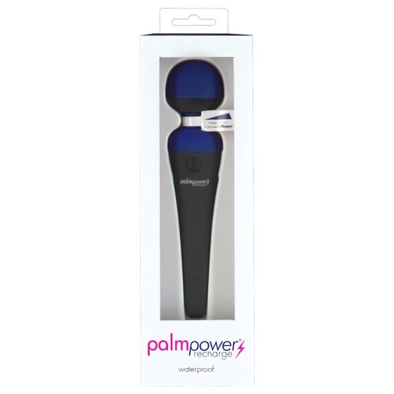 PalmPower Recharge - Cordless Massage Vibrator (Blue)