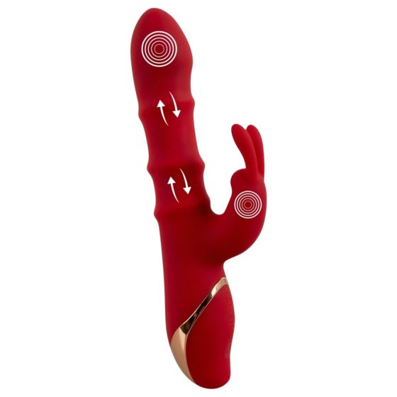 You2Toys Rabbit - Moving Ring Vibrator (Red)