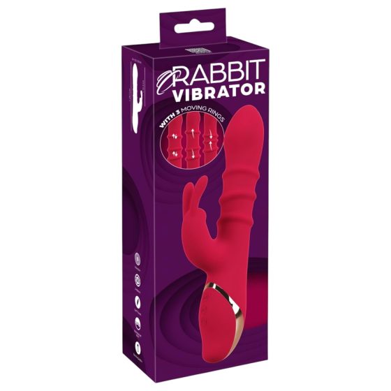 You2Toys Rabbit - Dynamic Ring Vibrator (Red)