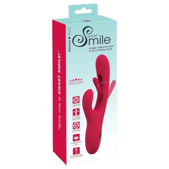 Smile - Clitoral Tongue Vibrator (Red)