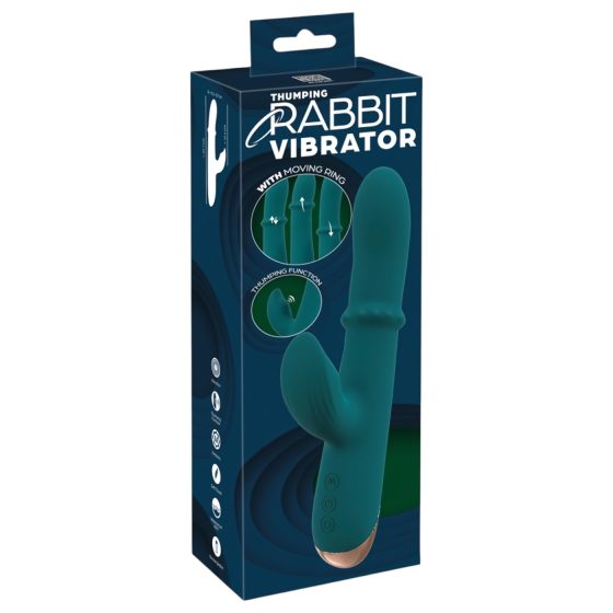 You2Toys Thumping Rabbit - ring vibrator (turquoise)