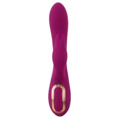 Javida - 3-in-1 Beaded Rotating Vibrator (Purple)