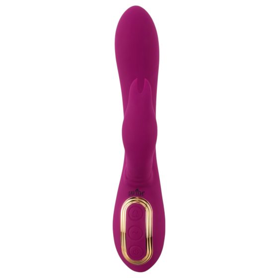 Javida - 3-in-1 Beaded Rotating Vibrator (Purple)