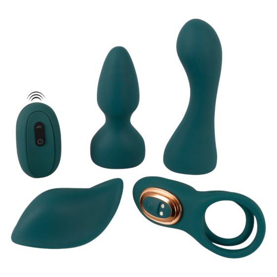 Couples Choice - 4-in-1 Remote Control Vibrator (Turquoise)