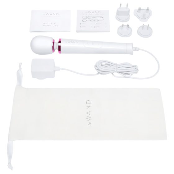 Le Wand Petite Plug-In Massage Vibrator (White)