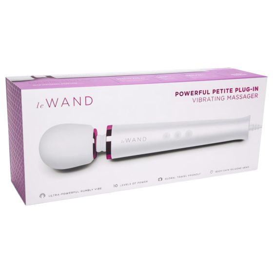 Le Wand Petite Plug-In Massage Vibrator (White)