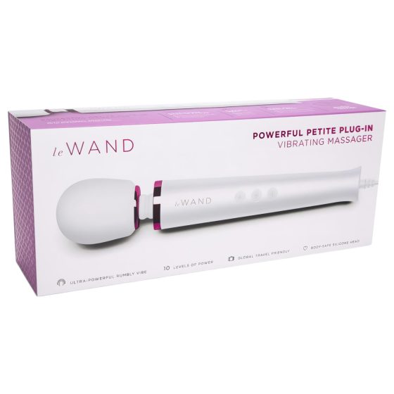 Le Wand Petite Plug-In - Corded Massager Vibrator (White)